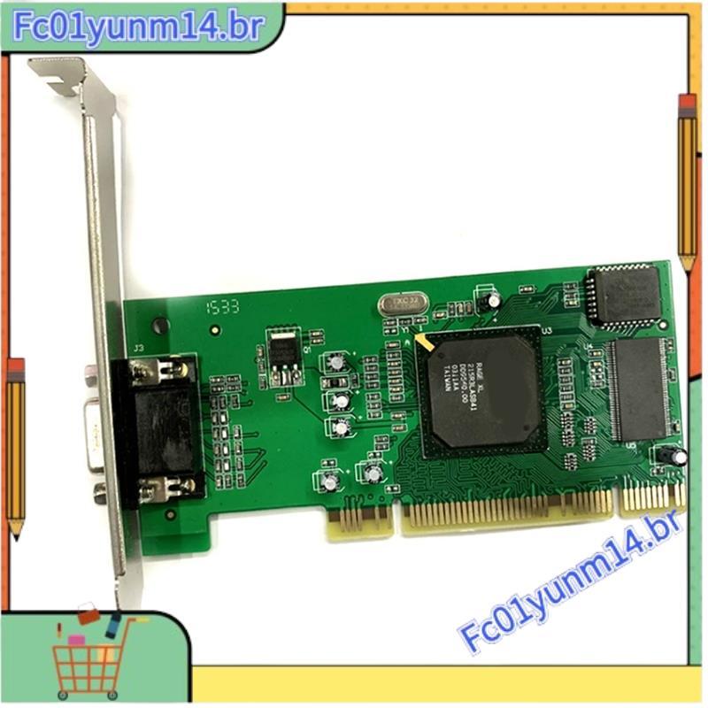 Placa Gráfica VGA PCI 8MB 32Bit Acessórios De Computador Desktop Multi Display Para ATI Rage XL