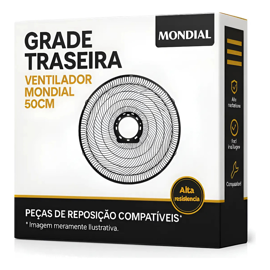 Grade Traseira Ventilador Mondial Turbo Force 50cm 
