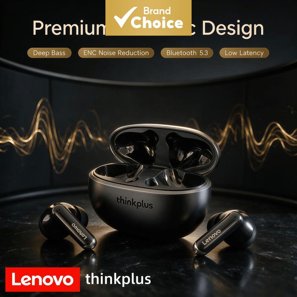 Lenovo XT88 Fones De Ouvido Sem Fio Bluetooth De Baixa Latência Jogos Reuniões On-Line Transparentes Chamadas HiFi Som M
