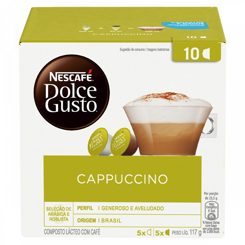 Cápsulas Nescafé Cappuccino Dolce Gusto 10 Unidades