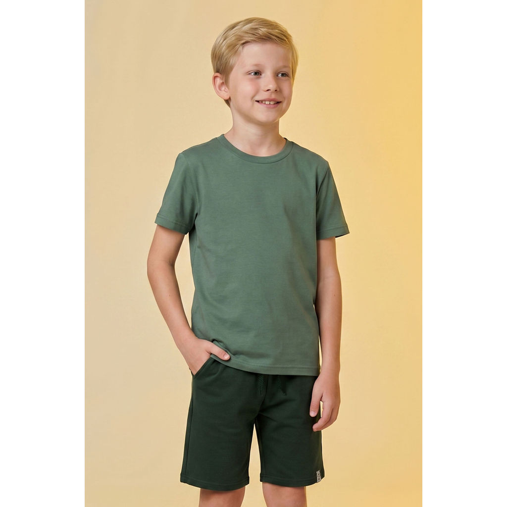Bermuda Infantil Menino Básica Elian Verde