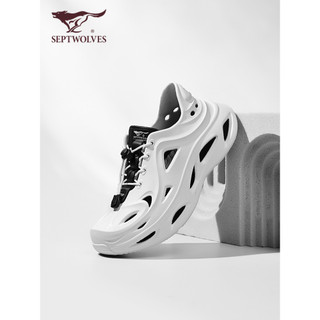 Qipi lobo coco buraco sapatos masculinos 2026 novo estilo sapatos de praia deslizamento-em sandálias femininas ao ar liv