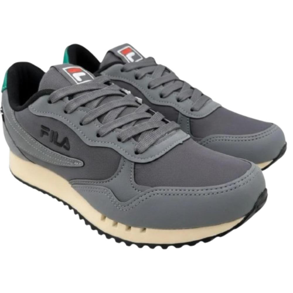 TENIS FILA EURO JOGGER VINTAGE MASCULINO-GRAFITE/PRETO · foto 2