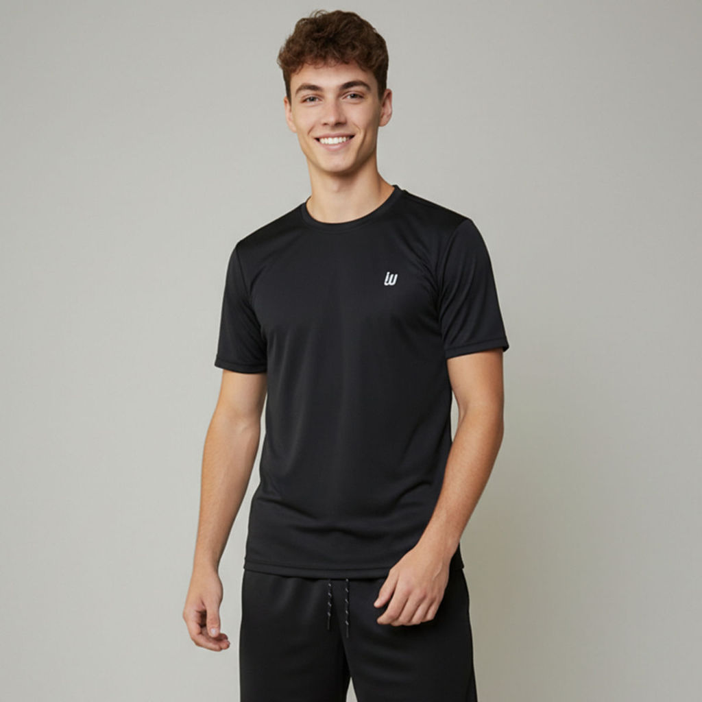 Camiseta Masculina Esportiva Preta