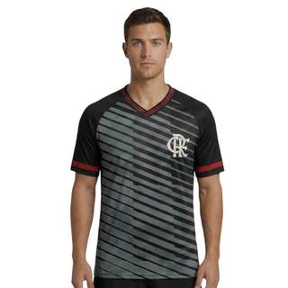 Camiseta Flamengo Betel Stripes Preto/Cinza