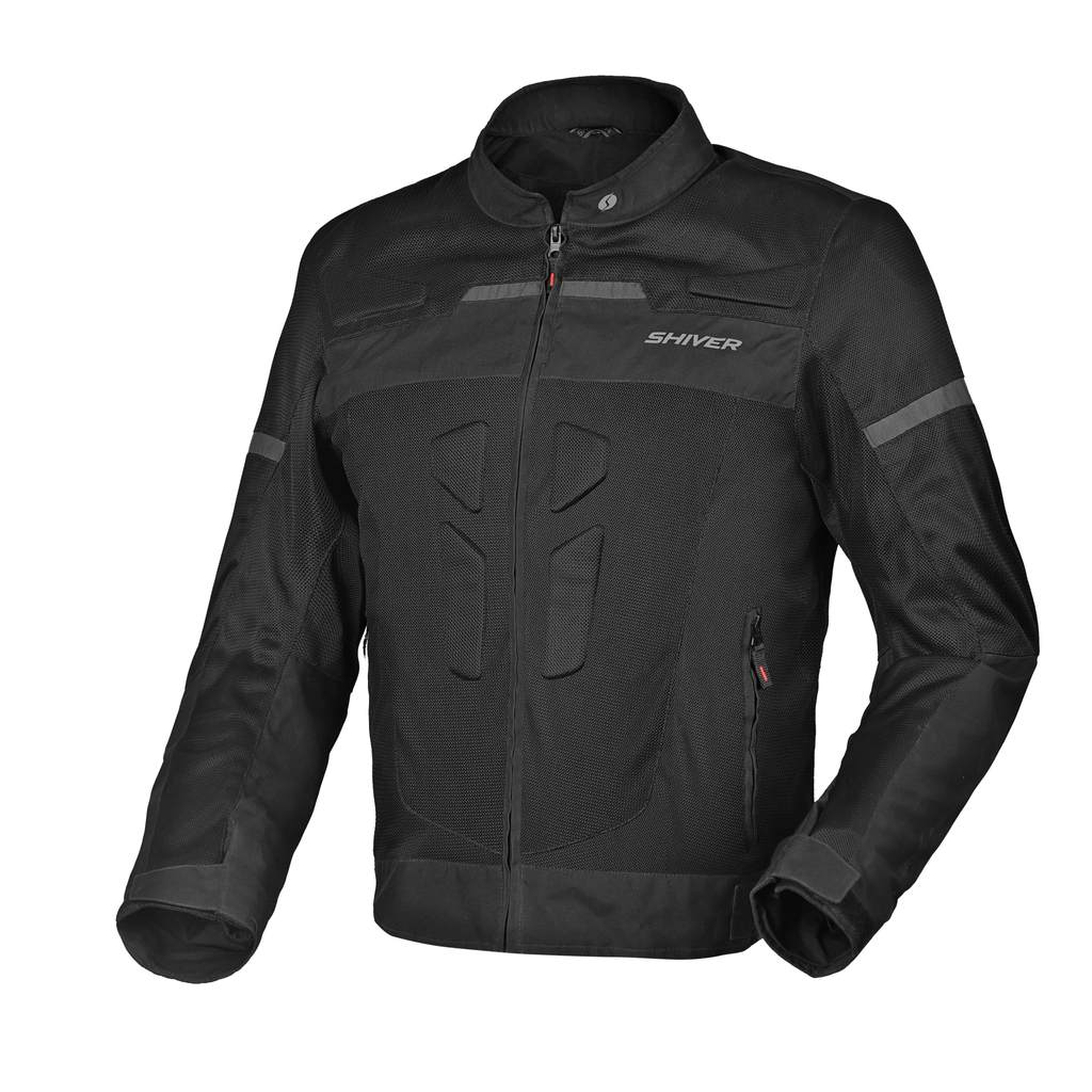 JAQUETA MOTOCICLISTA SHIVER VENT MASCULINA PRETA
