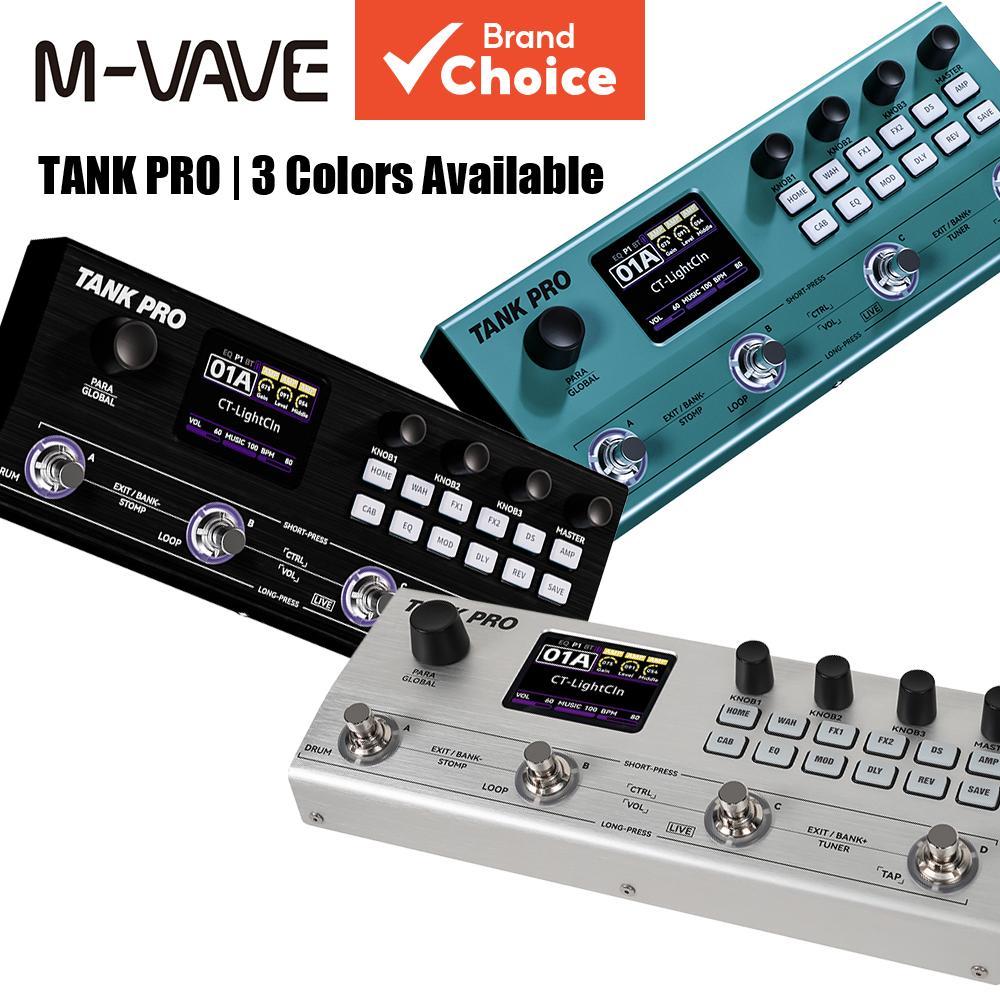 M-VAVE TANK PRO Processador De Múltiplos Efeitos De Guitarra 120 Predefinições 90 Amp Modelos 90 De Cabine 300 150 Loope