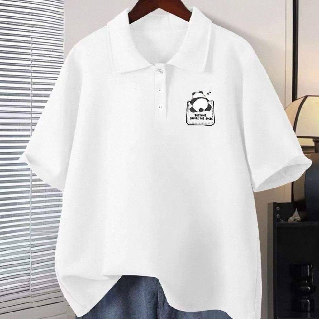 Crianças camisa polo branca 2026 novo estilo grande menino menino de manga curta camiseta verão menino estilo fino impre