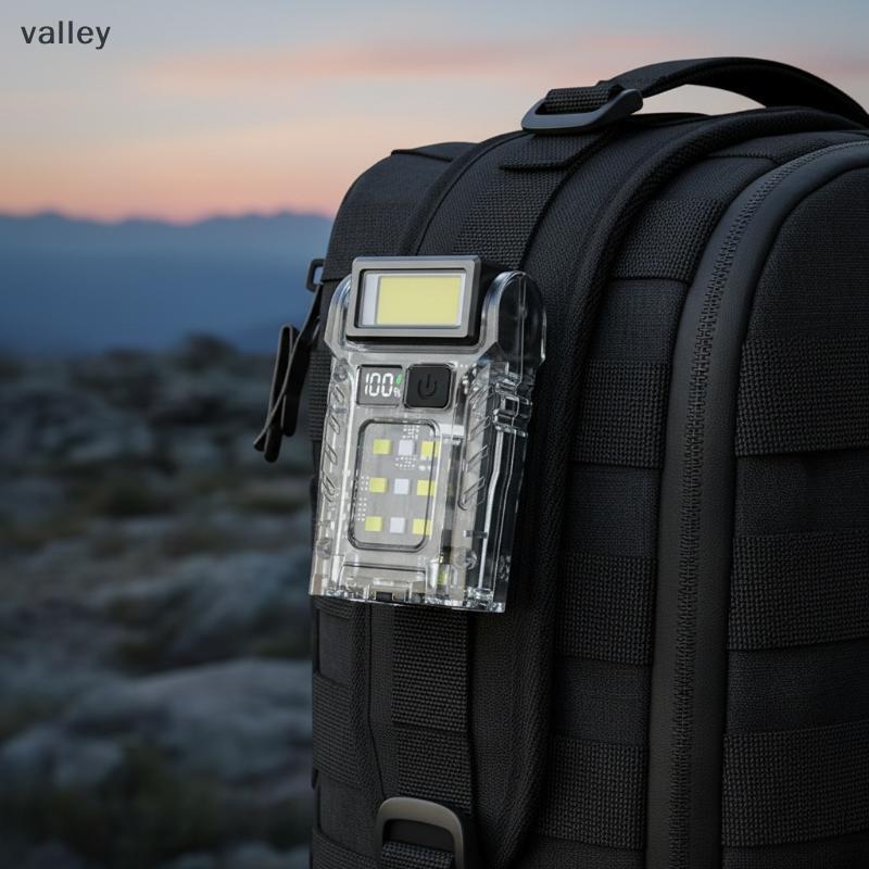 [VLY] Luz De Trabalho Recarregável USB-C COB + LED Portátil Para Aventuras Ao Ar Livre [BR]