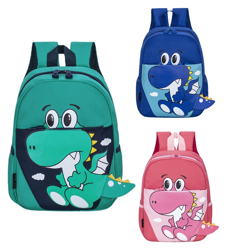 Grau 1-2 Mochila Dos Desenhos Animados Bonito Dinossauro Meninos E Meninas Crianças Saco Para Menino Bagpack
