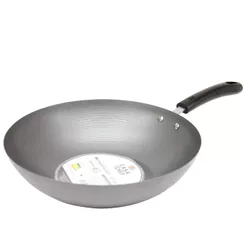 Frigideira Antiaderente Wok Cazza Cinza 30cm