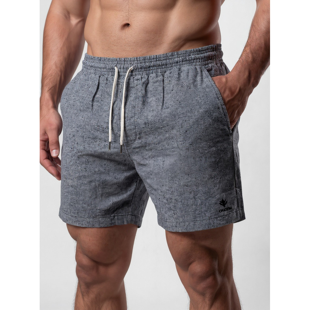 Kit 2 Bermudas Masculinas Linho Elastano Praiana Confortável Verão — VIRIANDUBA MIX