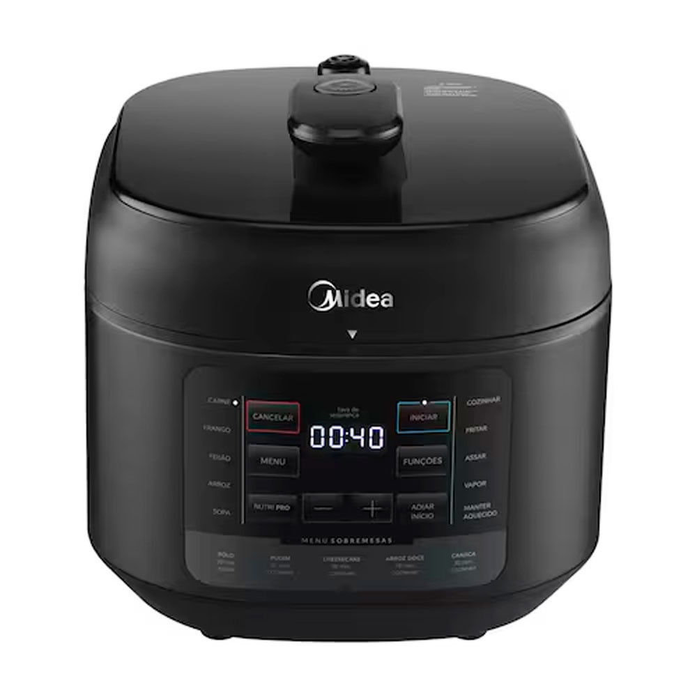 Panela de Pressão Elétrica NutriPro Digital 5L com Função Vapor Midea