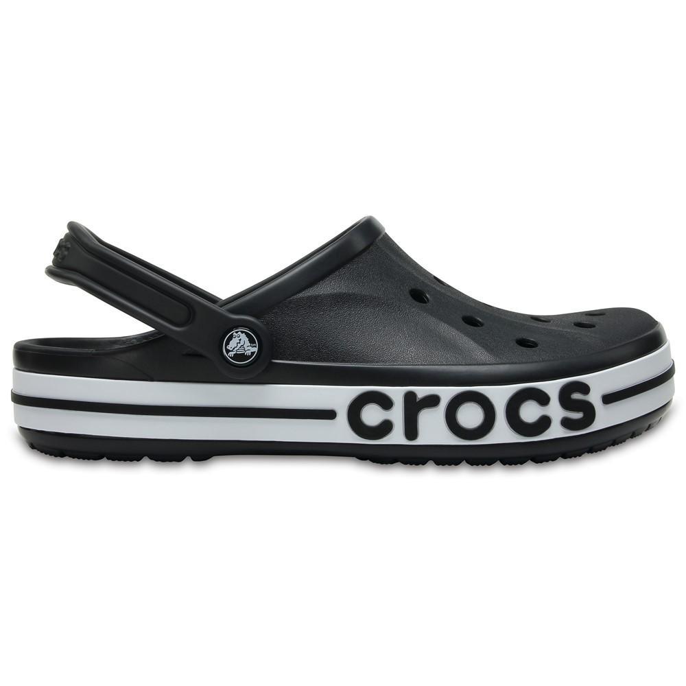 Sandália crocs crocband logo black/white