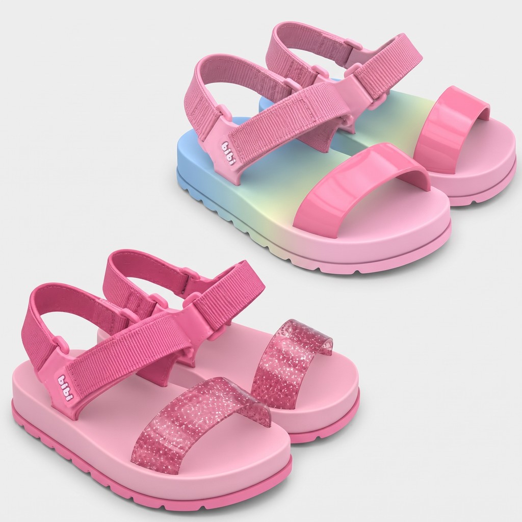 Sandália Papete Zaxy Infantil Menina Bibi Glitter Original
