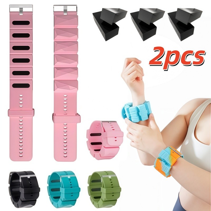 Fitness Pesos de silicone ajustáveis ​​para pulso/tornozelo - Treinamento de força para academia, dança e outros