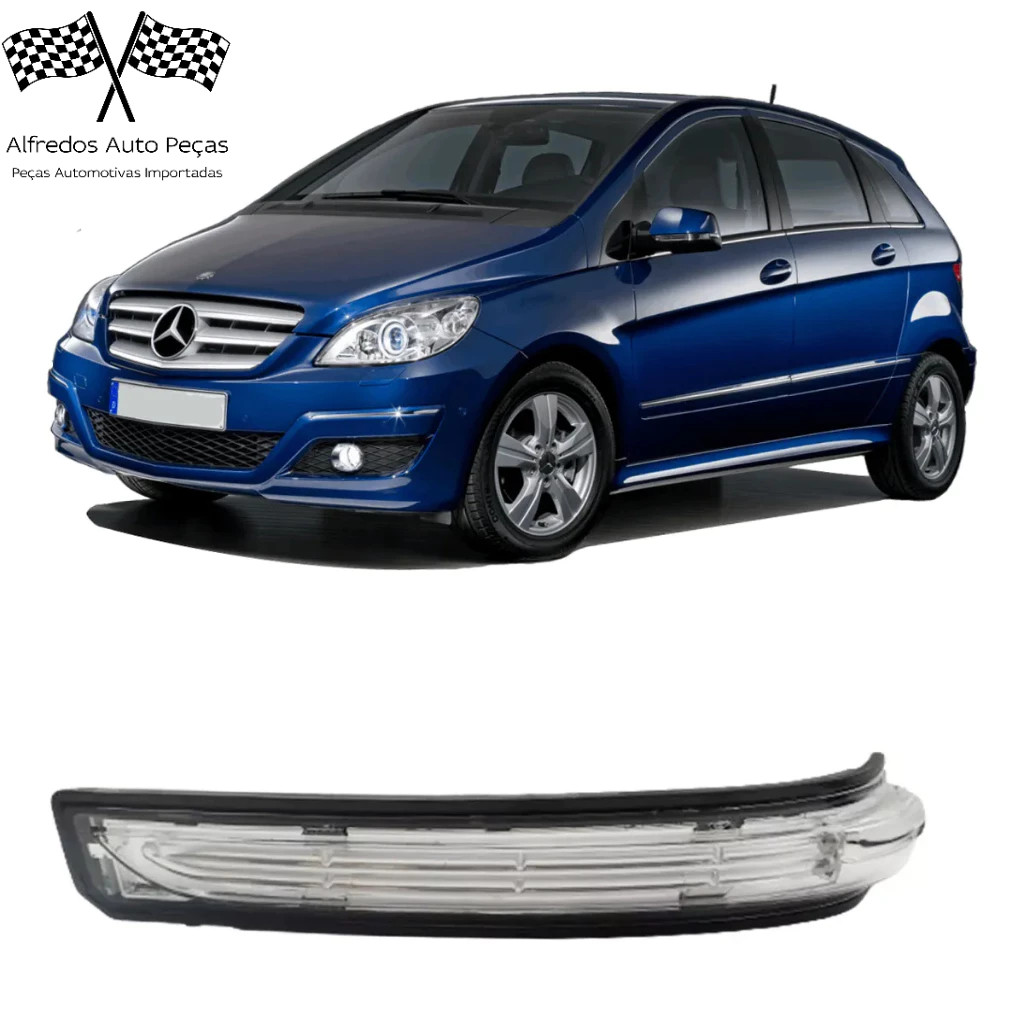 Pisca Seta Retrovisor Dianteiro Mercedes B170 B180 B200 2009 2010 2011 Esquerdo Motorista 1698201121