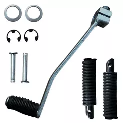 Kit Pedal De Cambio + Par De Pedaleira Honda Cg 125 Titan/Fan Ks/Es