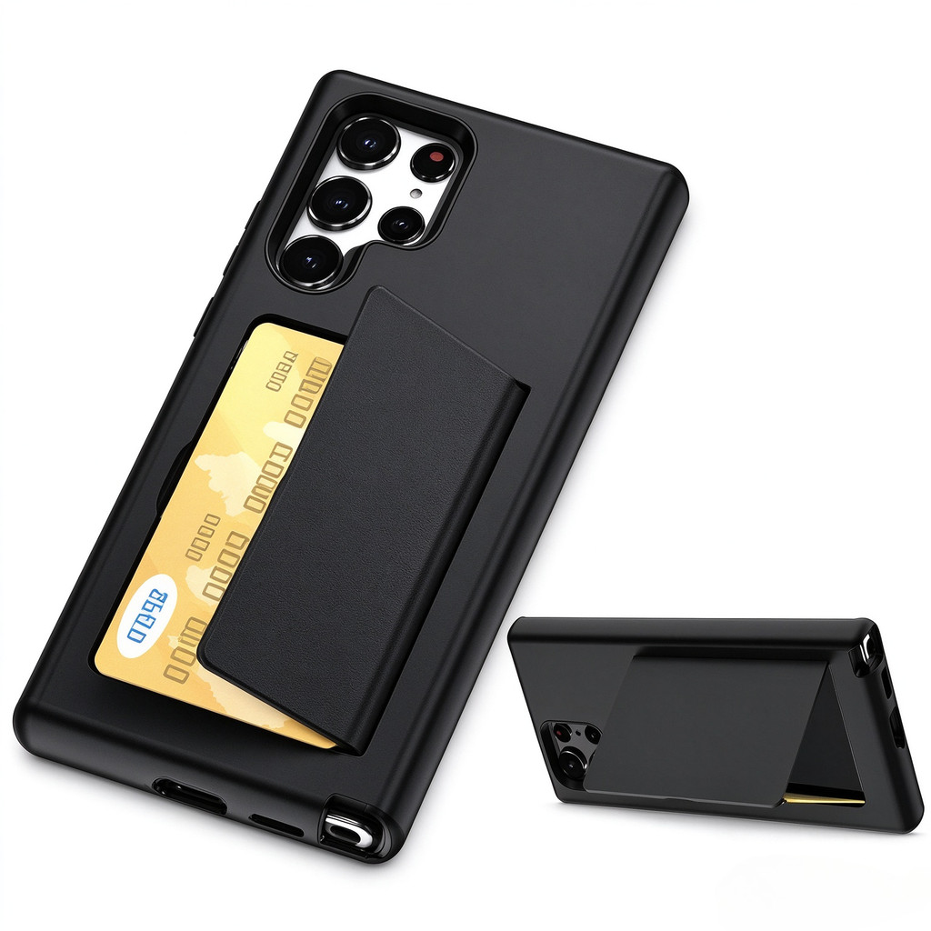 Capa De Telefone Para Samsung Galaxy S26 Ultra S25 Edge S24 S23 S22 S21 S20 FE Note10 Note 20 Plus Suporte Slot De Cartã