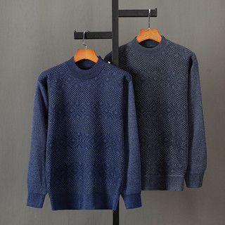 Pai roupas de outono suéteres masculinos forro de lã engrossado roupas quentes primavera outono roupas de outono masculi