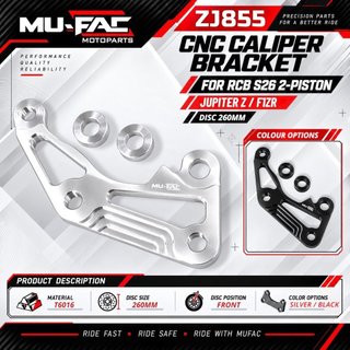 Suporte De Pinça De 2 Pistão RCB S26/Motocicleta Ventada A Ar JUPITER Z F1ZR NOUVO 125Z VEGA R OLD UK 260mm E 300mm Comp