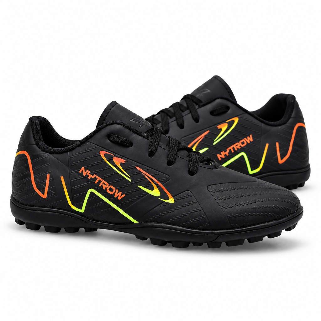 Chuteira Campo Society Masculina Menino Infantil Antiderrapante Confortável Leve Macia Resistente