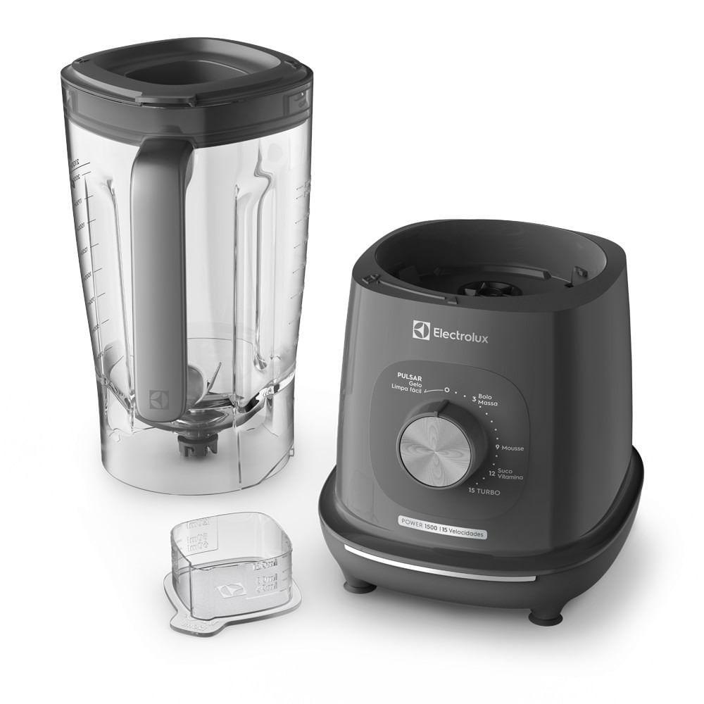 Liquidificador Electrolux 1500W 3.2L Efficient TriForce 15 Velocidades Cinza (EBL1500) · foto 2