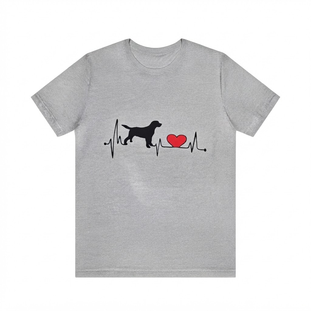 Camiseta Estampada - Cachorro Batimento Coração - Streetwear Feminino Confortável - 100% Algodão Envio Rápido