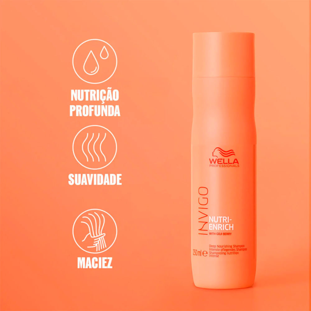 Kit Shampoo e Máscara Wella Invigo Nutri Enrich — imagem 2 de 2