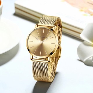 Relógio feminino HANNAH MARTIN, design nórdico minimalista, movimento de quartzo japonês, resistente à água até 3 bar, 3