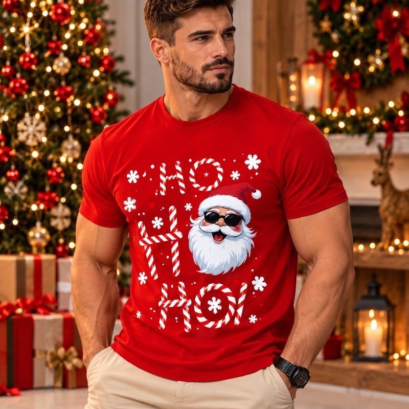 Camiseta Natal 2026 Masculino Feminina feminina 100% algodão leve confortável caimento perfeito Lançamento