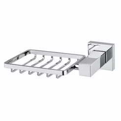 Saboneteira para Banheiro em Inox Dupla Fixação Stylos Cromado Resistente Porta Sabonete