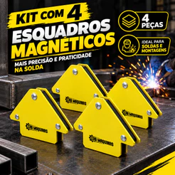 Kit 4 Esquadro Soldador Profissional Soldagem 10kg Cada Erbmaquinas