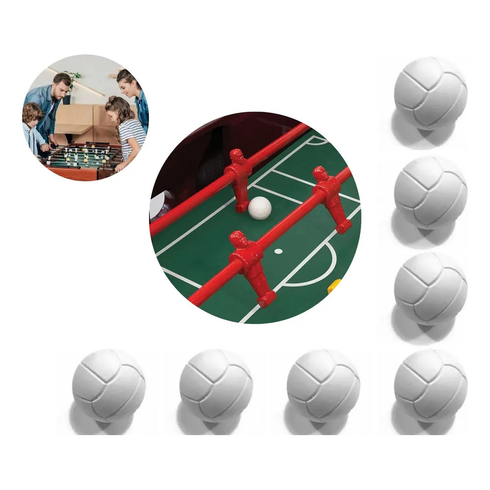 2x Bolas para Pebolim Kit 7 Unidades Mesa de Jogo