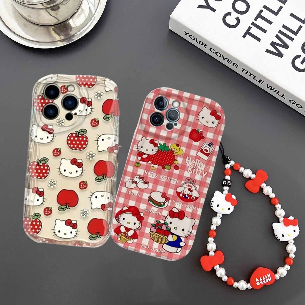 Bonito Olá Kitty Caso Para Samsung S25 S24 S23 S22 Ultra Plus S25 FE A17 A07 A56 A36 A26 A16 Capa Amor Corrente Anti-Que em Oferta na Shopee