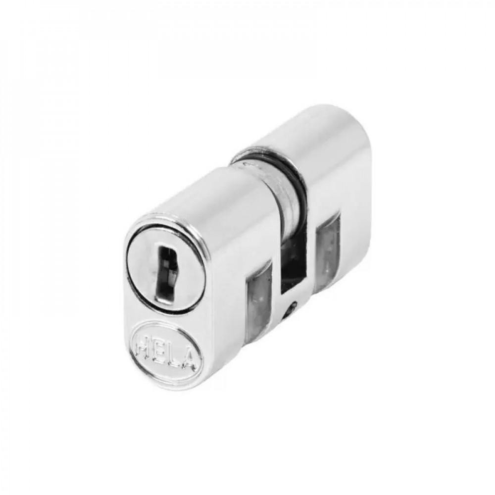 Cilindro Monobloco Para Fechadura Cromada - Hela em Oferta na Shopee