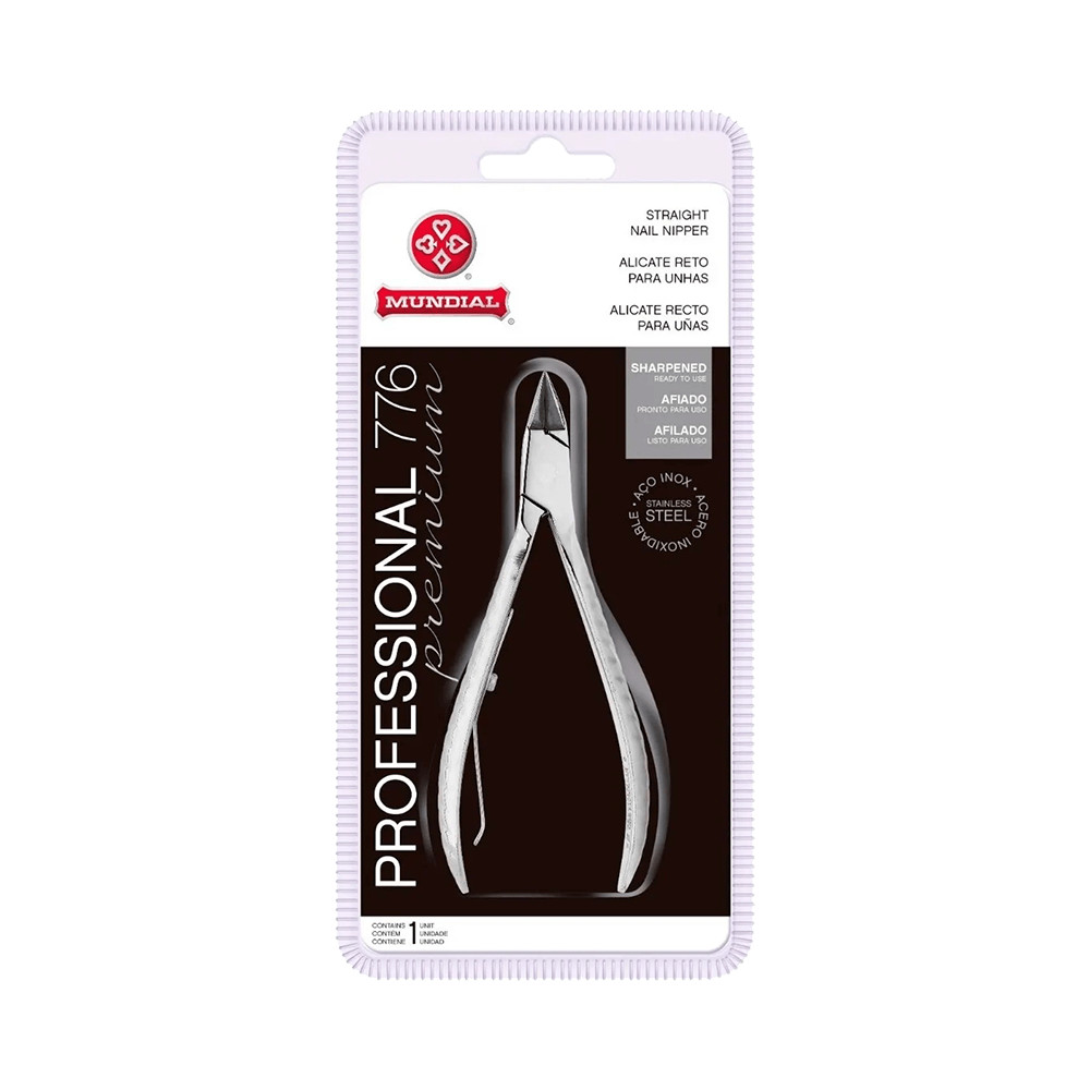Alicate de Unha Corte Reto Mundial Inox 776 em Oferta na Shopee