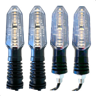 Pisca Led Lander 250 Fazer Coxim e Parafuso Kit Dianteiro e Traseiro XTZ Crosser YBR Factor 150 125