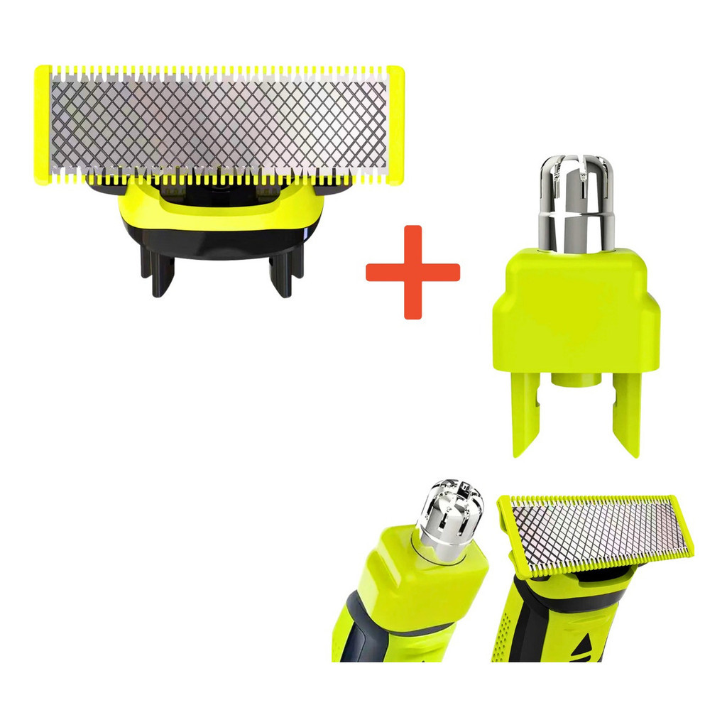 Super Lâmina + Aparador Nasal Para Oneblade Philips