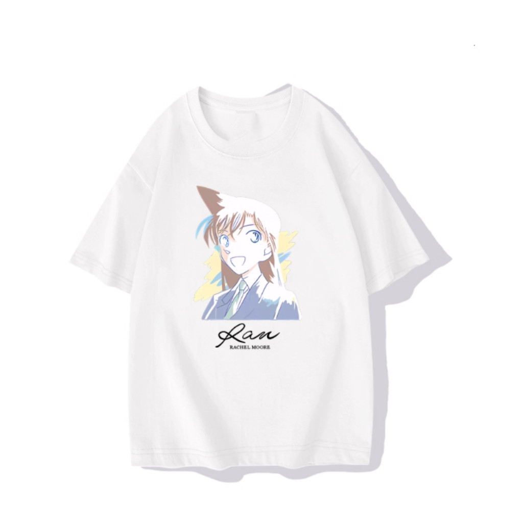 Camiseta Unissex Moderna Em Puro Algodão, Estampada Com A Imagem De Ran Mouri, Personagem De Detective Conan