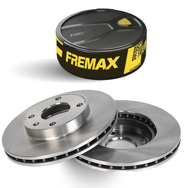 Par Disco de Freio Ventilado Celta 199 ate 2014 Fremax