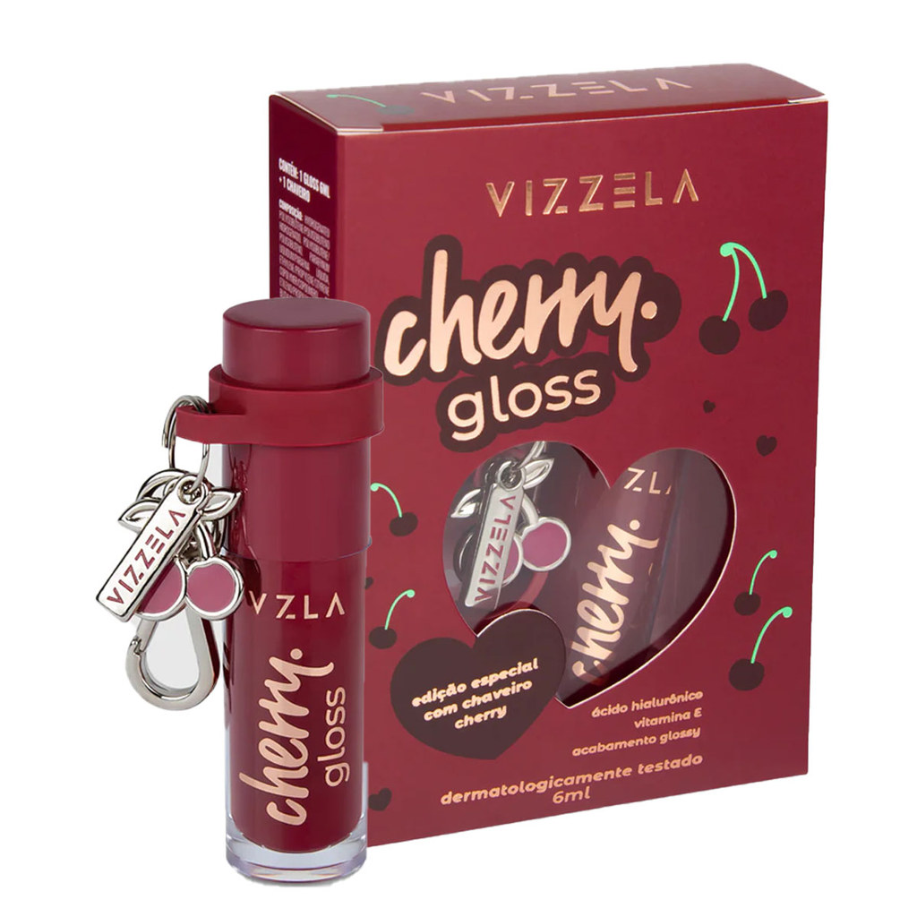 Lip Gloss Vizzela Cherry 6ml
