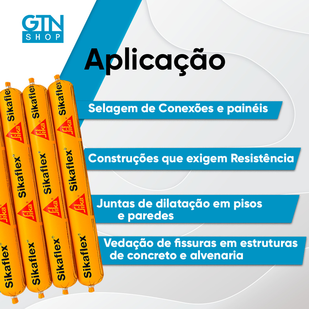 Kit 20 SikaFlex-108 PISO SL Sache Cinza Sika 990G — imagem 2 de 2
