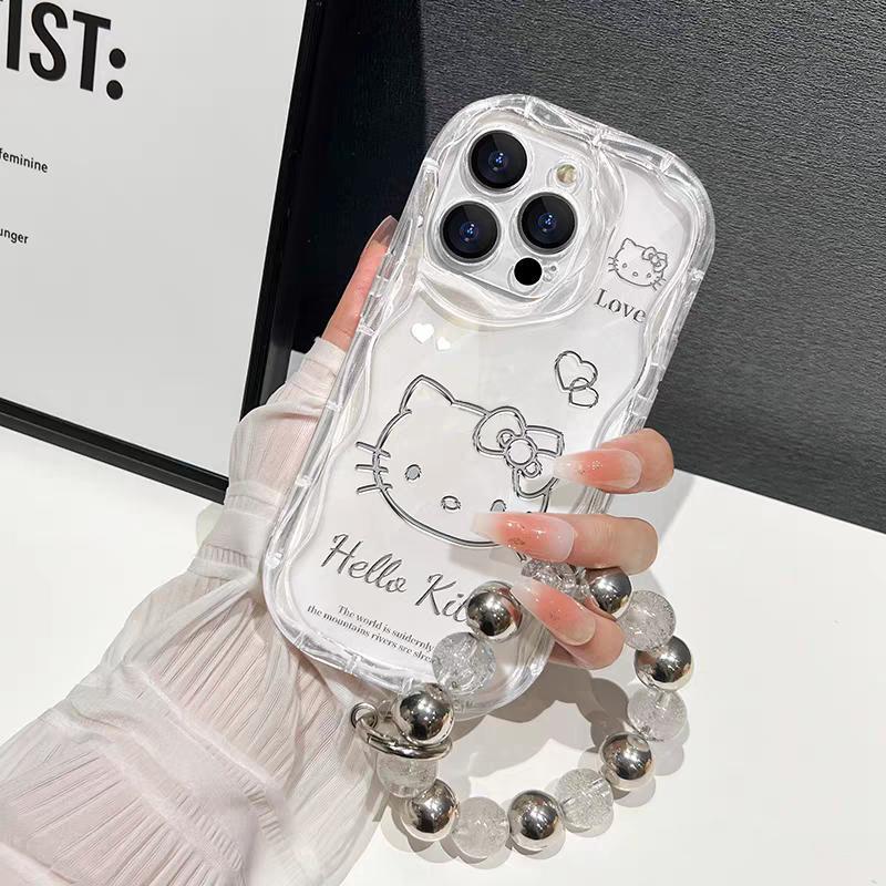 Capa De Corrente Hello Kitty Cinnamoroll Para Samsung Galaxy A56 A26 A36 A54 A34 A14 A15 A16 A06 A55 A35 A25 M14 A04S A5