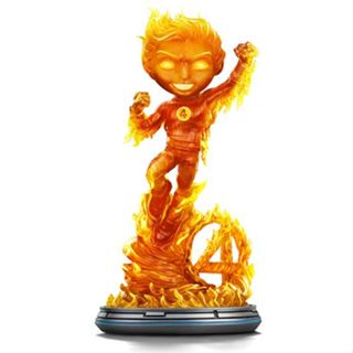 Estátua Tocha Humana - Fantastic Four - MiniCo - Iron Studios em Oferta na Shopee