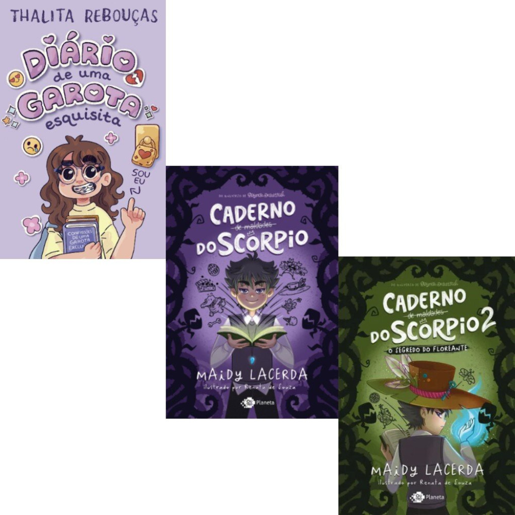 Kit : Diário de uma Garota Esquisita  + Caderno de Maldades do Scorpio 1 e 2 (3 vol)