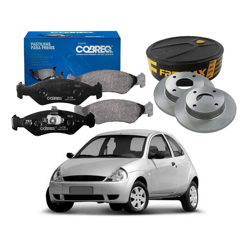 Disco Pastilha Freio Dianteiro Ka 1.0 2000 A 2006