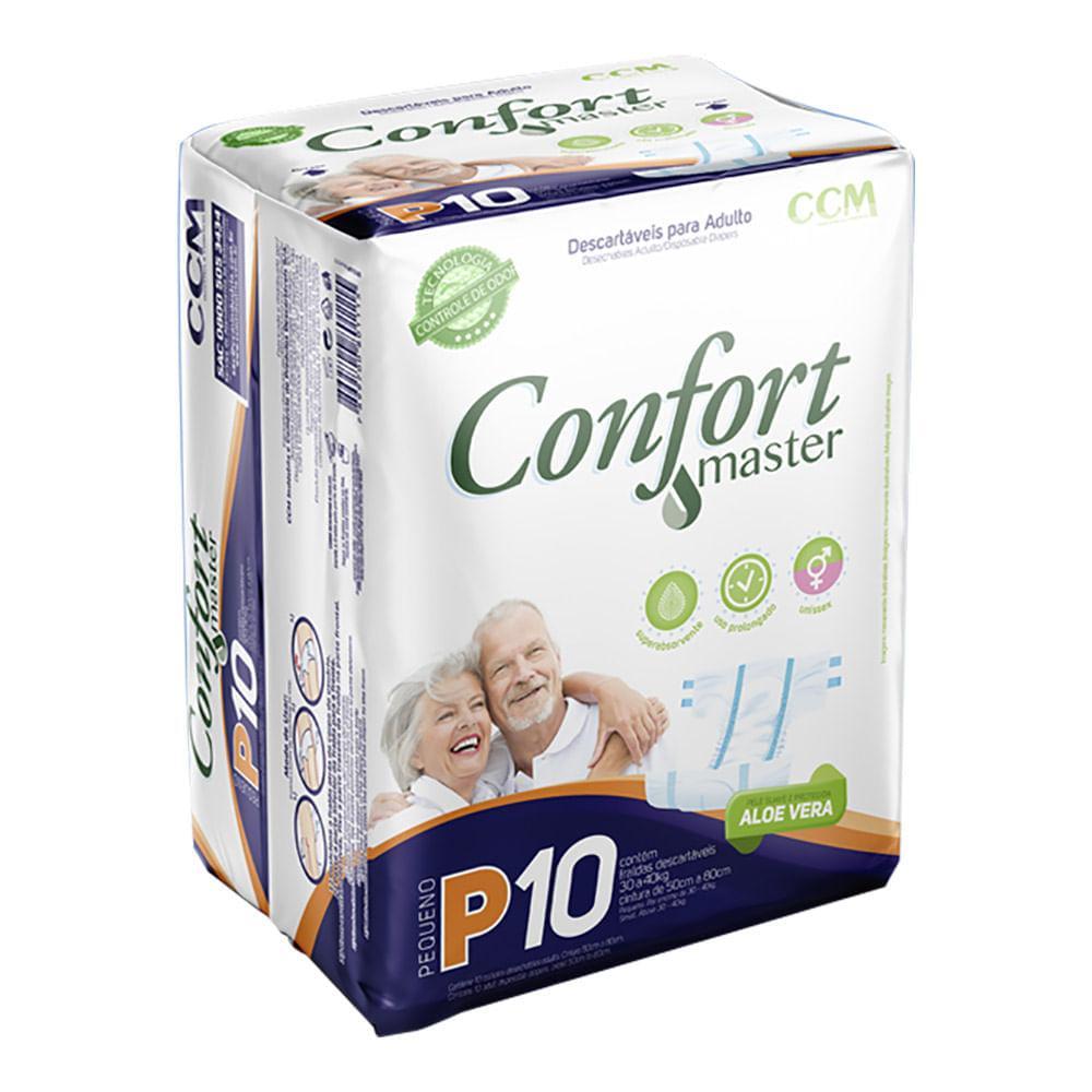 Fralda Geriatrica Confort Master P Incontinencia Severa Com 10 Unidades em Oferta na Shopee