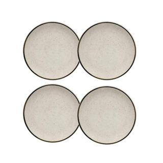 Jogo De 4 Pratos Sobremesa 20 Cm Oxford Unni Brisa em Oferta na Shopee