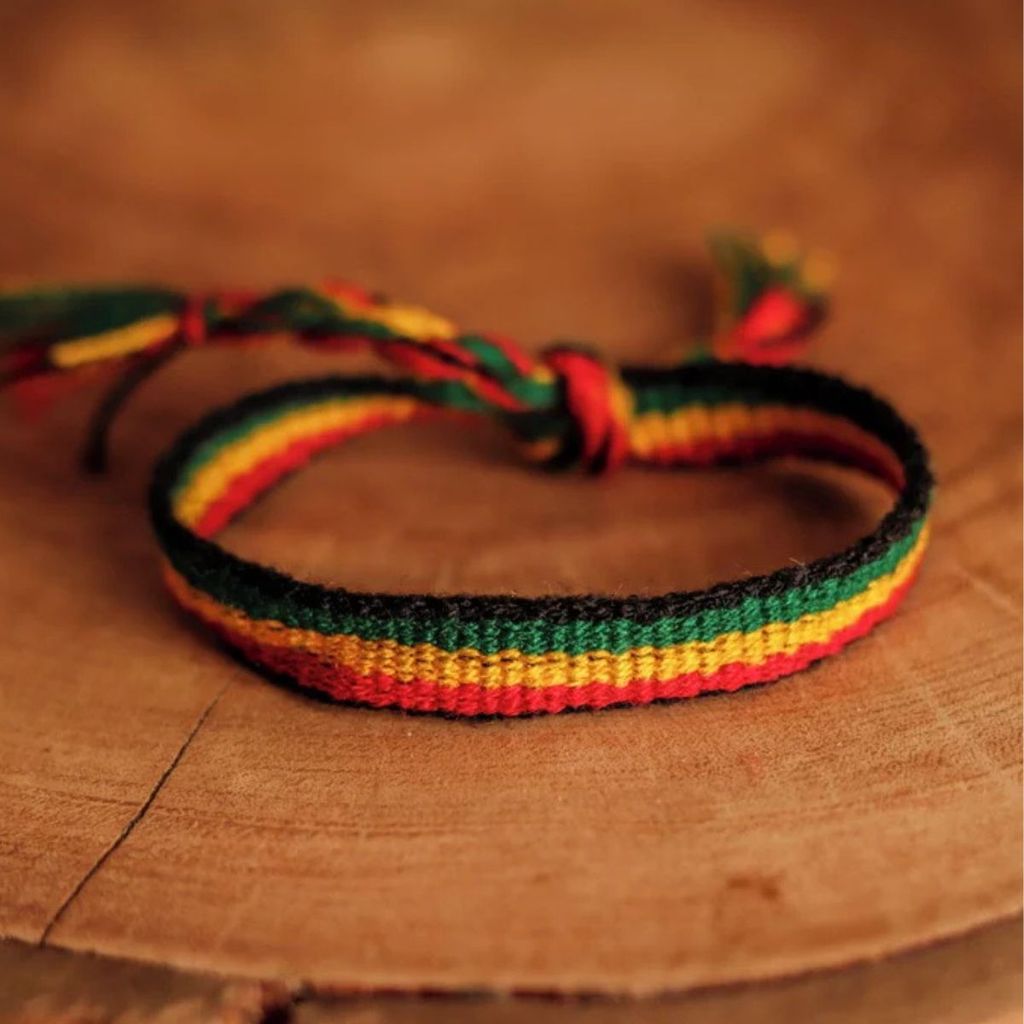 Tornozeleira Pulseira Pano Reggae Jamaica Atacado 12 Peças